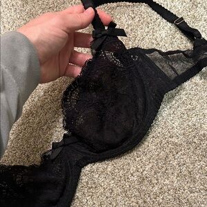 Black Lace Bra